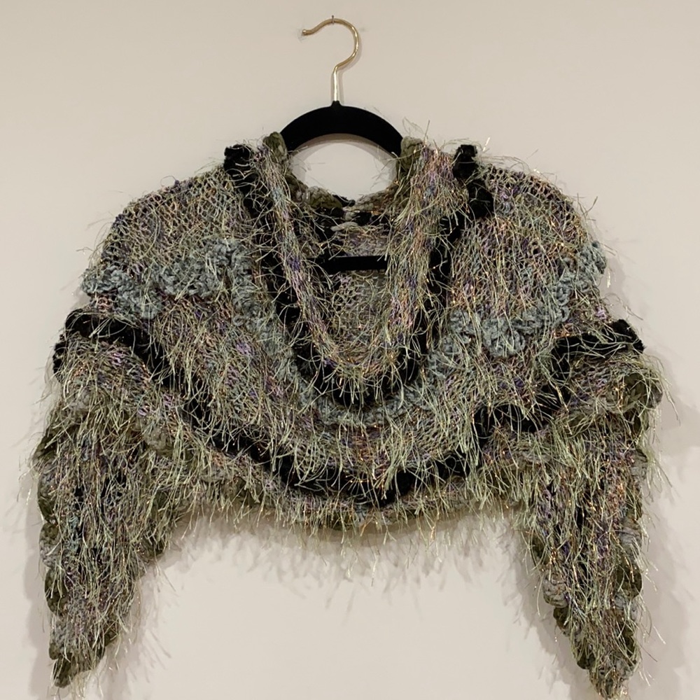 Short Handwoven Cape